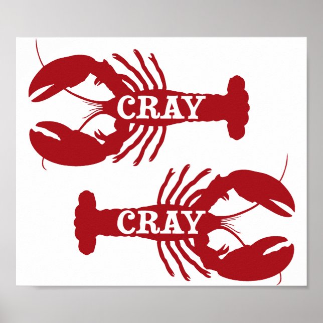 Poster Cet écrevisse Cray Crustacé (Devant)