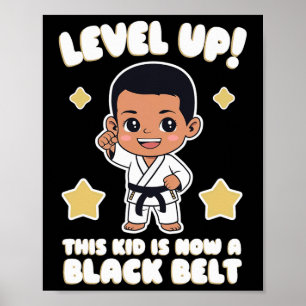 Poster Cet enfant est maintenant une ceinture noire Karat