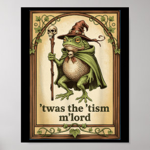Poster Cétait Le Tisme Seigneur Magicien Grenouille Autis