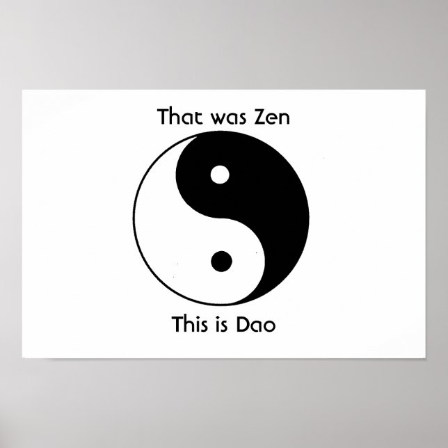 Poster C'était zen (Devant)