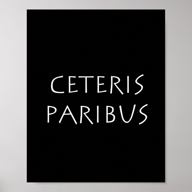 Poster Ceteris paribus (Devant)