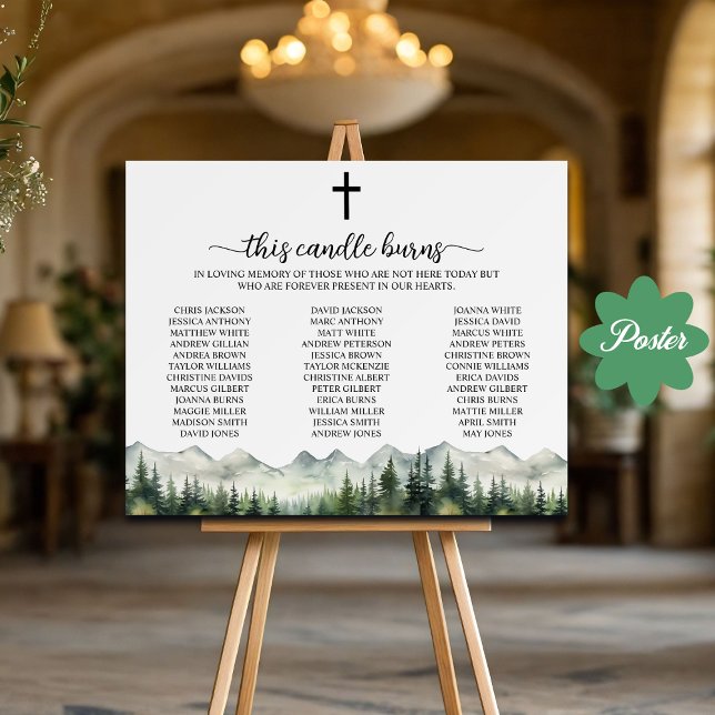 Poster Cette bougie brûle le Mémorial de Réunion de Class (Créateur téléchargé)