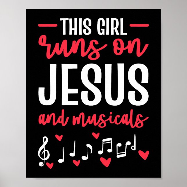 Poster Cette Fille Dirige Sur Jésus Et Théâtre Musical Po (Devant)