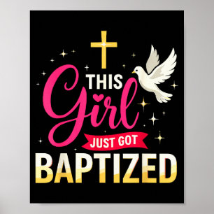 Poster Cette Fille Vient d'Être Baptisée Chemise Filles B