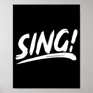 Poster Cette illustration artistique de pinceau qui dit C