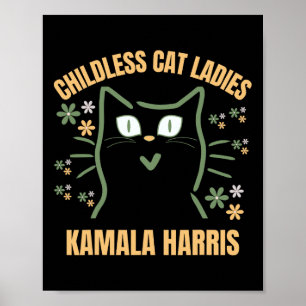 Poster Cette jeune fille sans chats soutient le Président