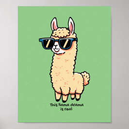 Poster Cette Llama Drama est vraiment une pose bizarre da