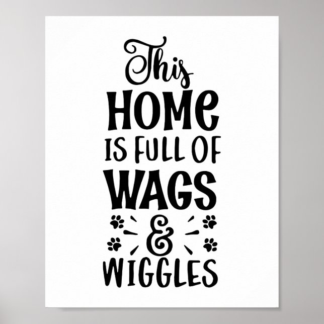 Poster Cette Maison est pleine de Wags et Wiggles Amoureu (Devant)
