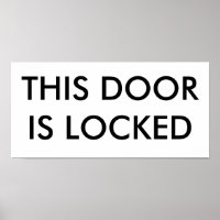 CETTE PORTE EST FERMÉE