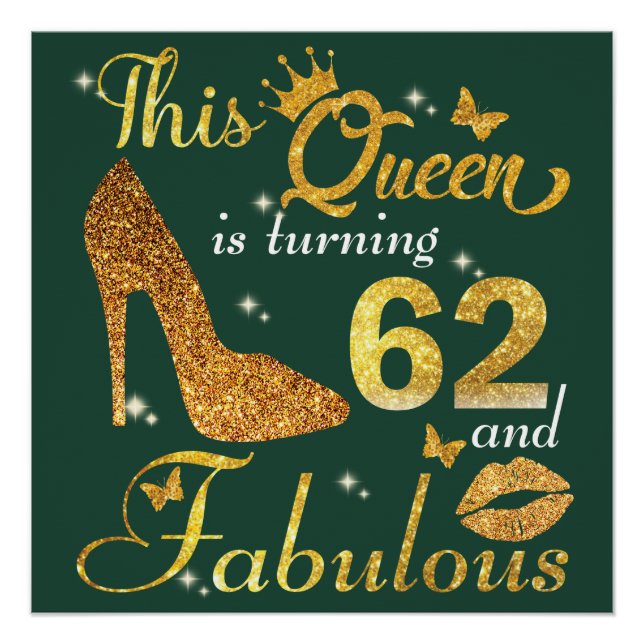 Poster Cette reine a 62 ans et Fabuleux anniversaire (Devant)