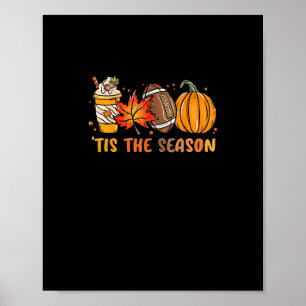 Poster Cette Saison Football Chute Thanksgiving Football