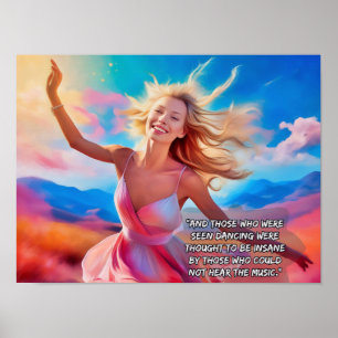 Poster Ceux qui ont vu danser - citation musicale
