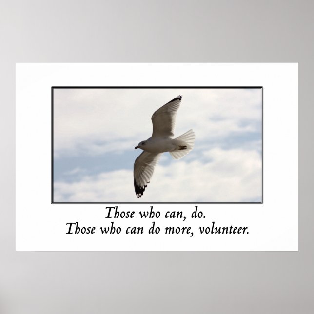 Poster Ceux qui peuvent faire plus de bénévoles (Devant)