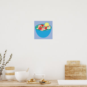Poster Ceviche de crevettes mexicain