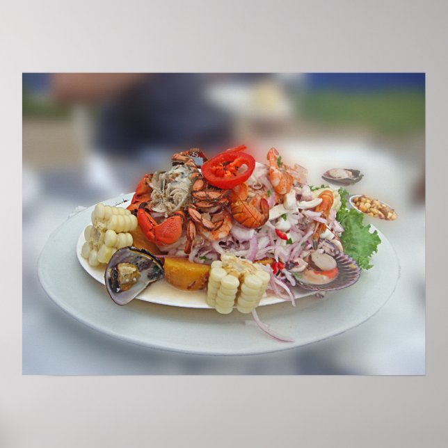 Poster Ceviche péruvien (Devant)