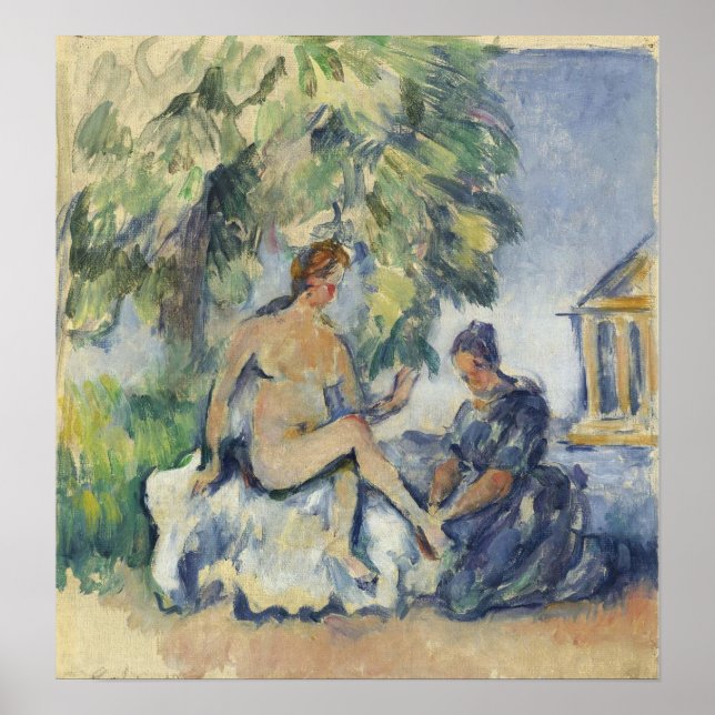 Poster Cézanne - Bathsheba, 1885 (Devant)