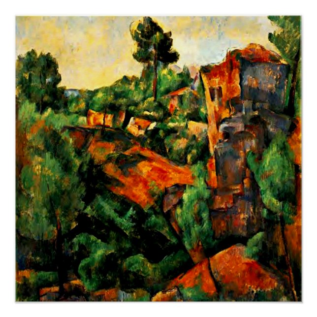 Poster Cezanne - Carrière de Bibemus (Devant)