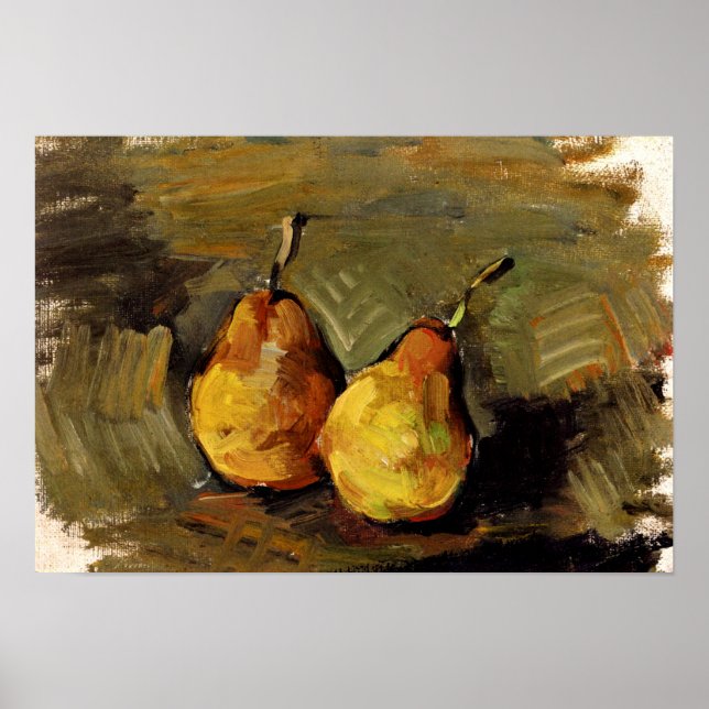 Poster Cezanne - Deux poires (Devant)