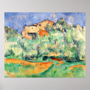 Poster Cézanne - La Ferme De Bellevue 1892