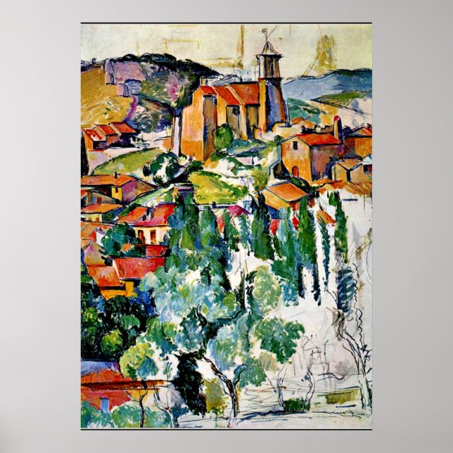 Poster Cezanne - Le Village de Gardanne (Devant)