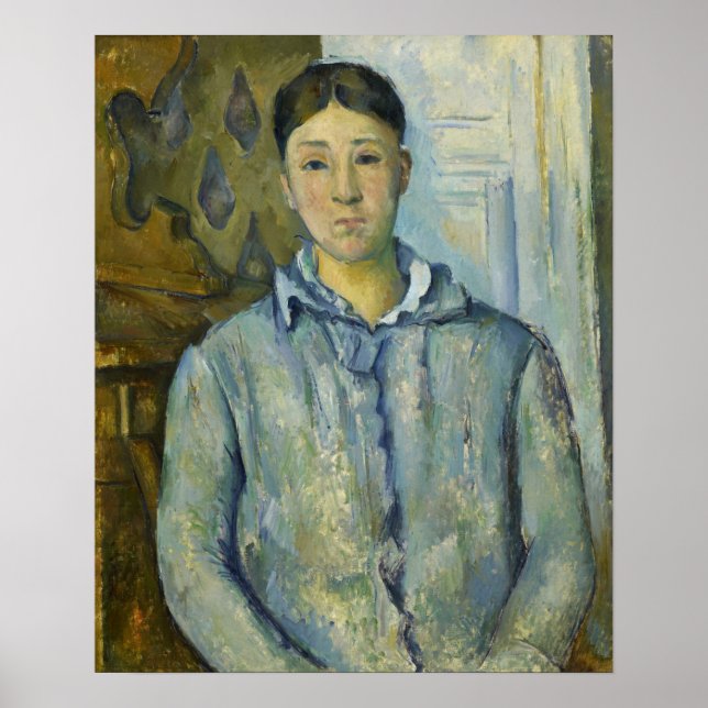 Poster Cézanne - Madame Cézanne En Bleu (Devant)