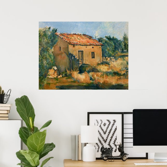Poster Cezanne - Maison abandonnée (Bureau à domicile)