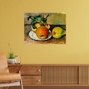 Poster Cezanne - Vie morte avec pommes et poires