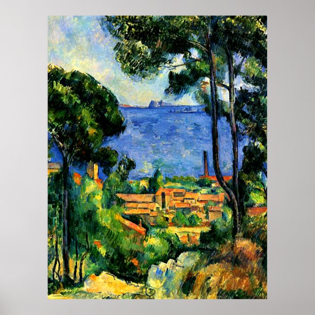 Poster Cezanne - Vue de l'Estaque (Devant)
