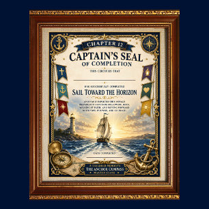 Poster Ch12 Naviguer vers de nouveaux horizons - Sceau de