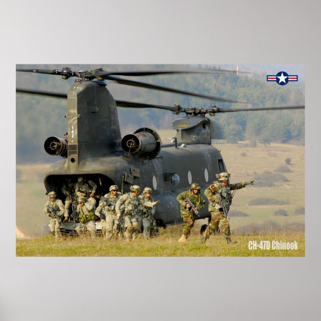 POSTER CH-47D CHINOOK (Devant)