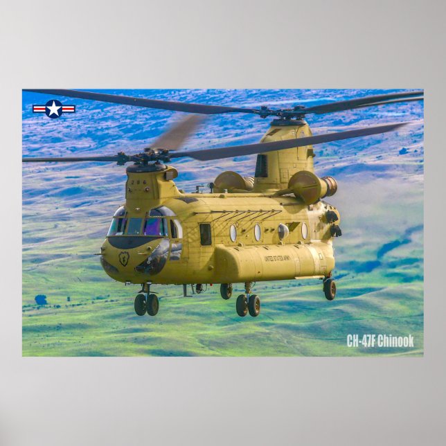 POSTER CH-47F CHINOOK (Devant)