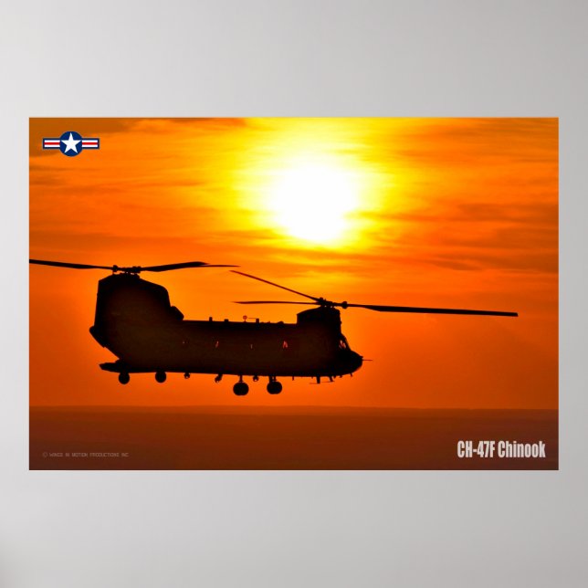 POSTER CH-47F CHINOOK (Devant)