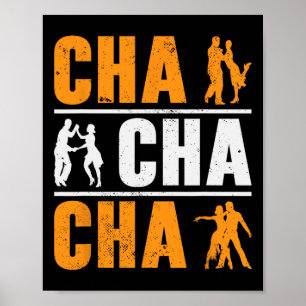 Poster Cha Cha Cha Danse Danse Cubaine