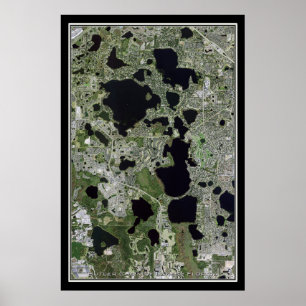 Poster Chaîne Butler Des Lacs Floride Carte D'Affiche Sat