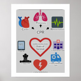 POSTER CHAÎNE DE SURVIE DU CP
