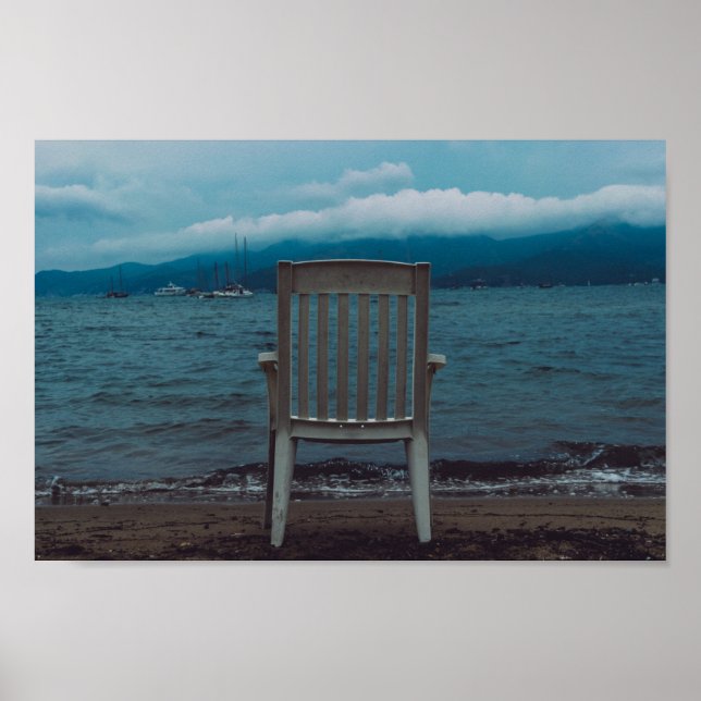 Poster Chaise blanche (Devant)