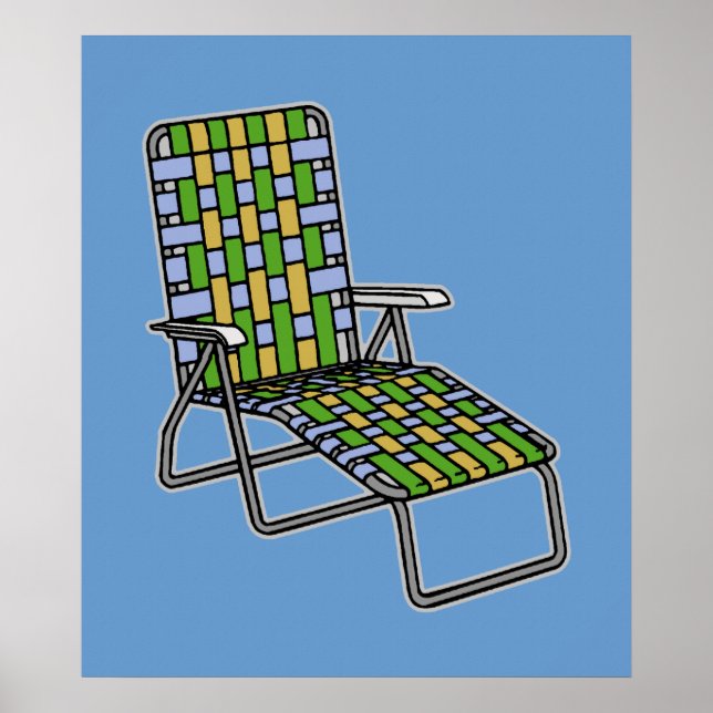 Poster Chaise de pelouse Chaise Lounge (Devant)
