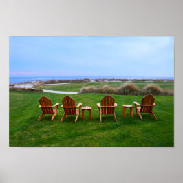 Poster Chaises au dix-huitième trou, île de Kiawah