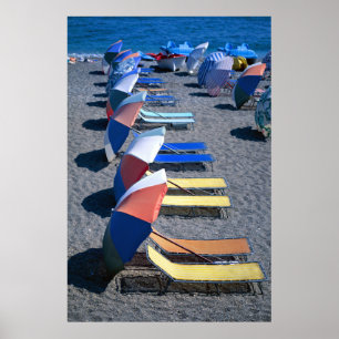 Poster Chaises Vacantes Sur La Plage