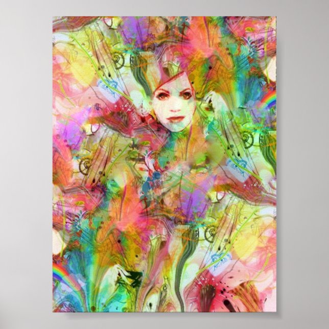 Poster Chakra Dance Méditation Art Imprimer (Devant)