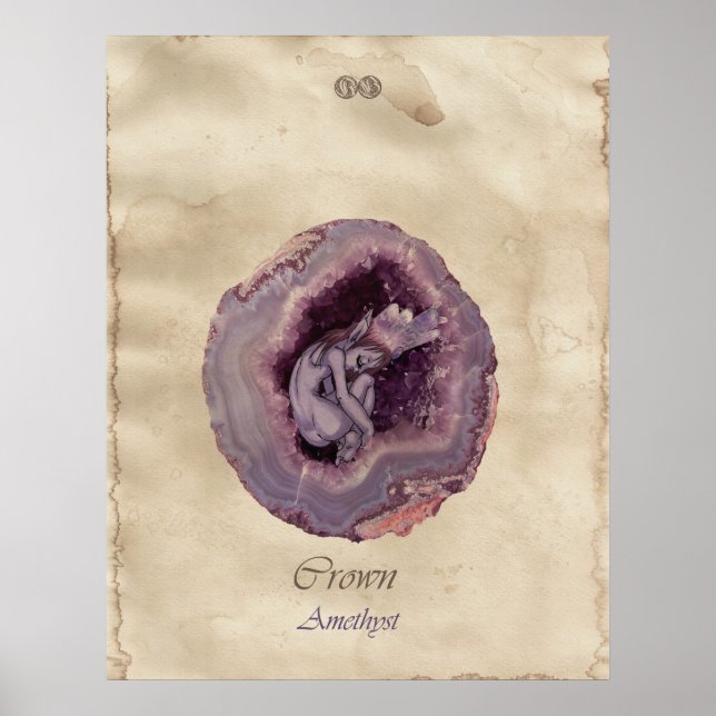 POSTER CHAKRA FAE - COURONNE (Devant)