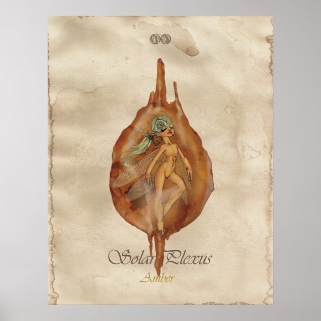 POSTER CHAKRA FAE - SOLAIRE PLEXUS (Devant)