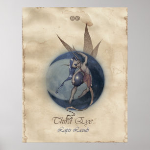 POSTER CHAKRA FAE - TROISIÈME OEIL