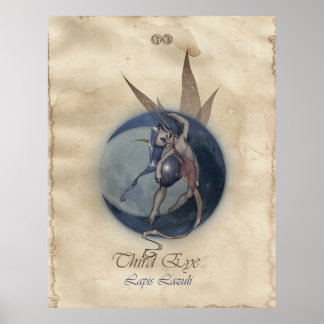 POSTER CHAKRA FAE - TROISIÈME OEIL