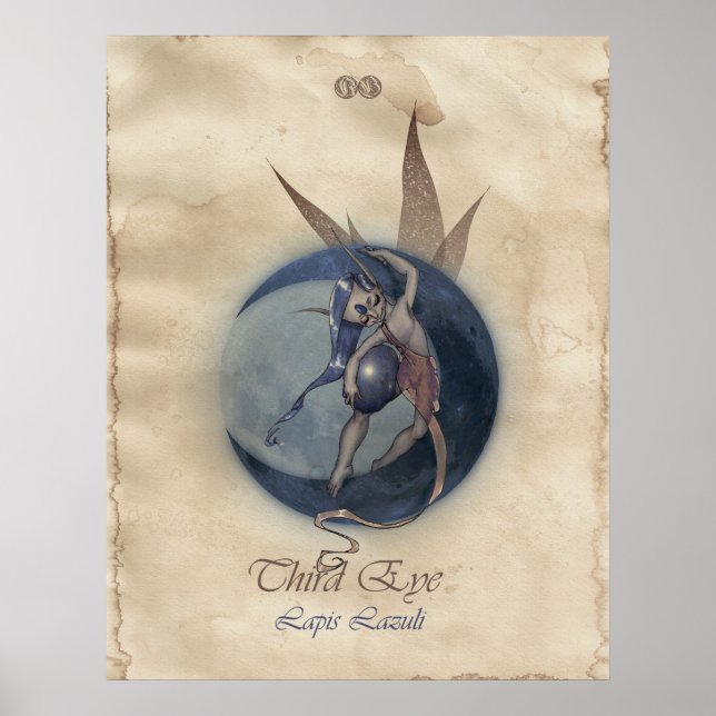 POSTER CHAKRA FAE - TROISIÈME OEIL (Devant)