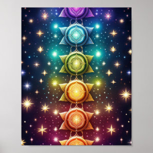 Poster Chakras colorés