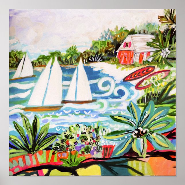 Poster Chalet rouge de la Baie II (Devant)