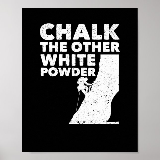 Poster Chalk L'Autre White Powder Rock Escalade Extérieur (Devant)