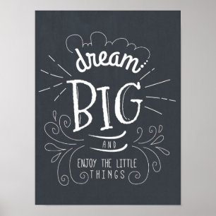 Poster Chalkboard Dream Gros Devis Art Imprimer