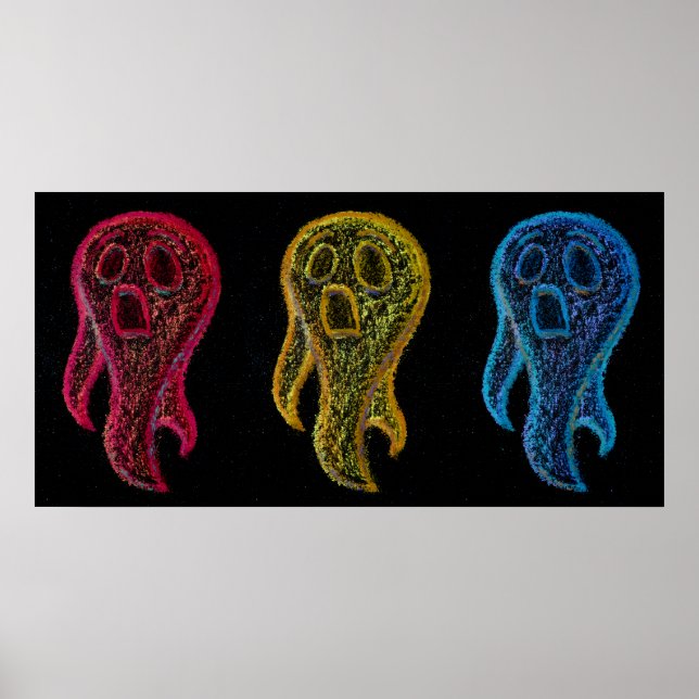 Poster Chalkie Ghosts (Devant)